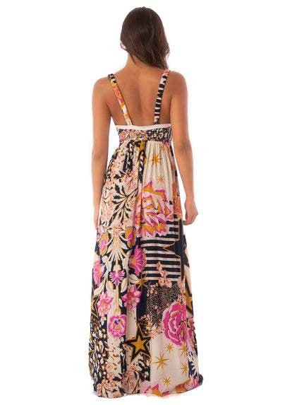  Foto de Patchwork Rose Evangeline Long Dress by Maaji - Vestidos - Ropa de Playa