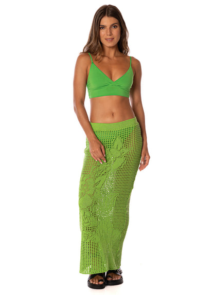 Thumbnail - Maaji Emerald Brocade Tano Long Skirt  - 1