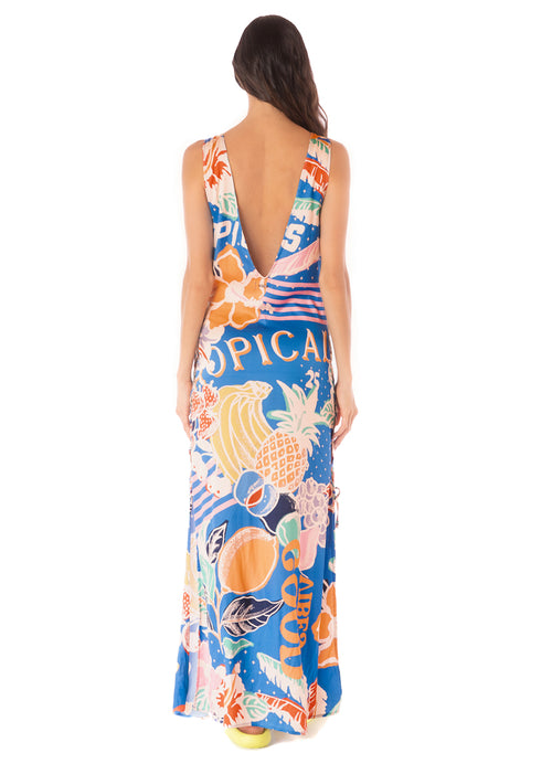 Hover image -  dress from Maaji – Tropical Bliss Jasmine Long Dress – Category: Apparel , Accessories Clothing