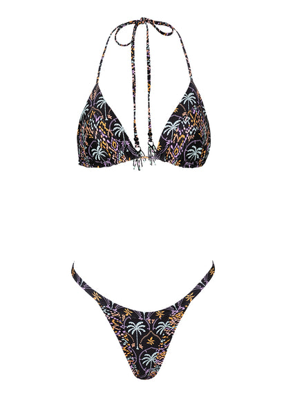 Thumbnail - Maaji Midnight Palm Alana Sliding Triangle Bikini Top - 9