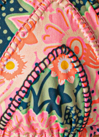 Thumbnail - Foto de Blush Floral Alana Sliding Triangle Bikini Top by Maaji - Tops - Vestidos de Baño - 8