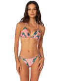 Maaji Blush Floral Alana Sliding Triangle Bikini Top