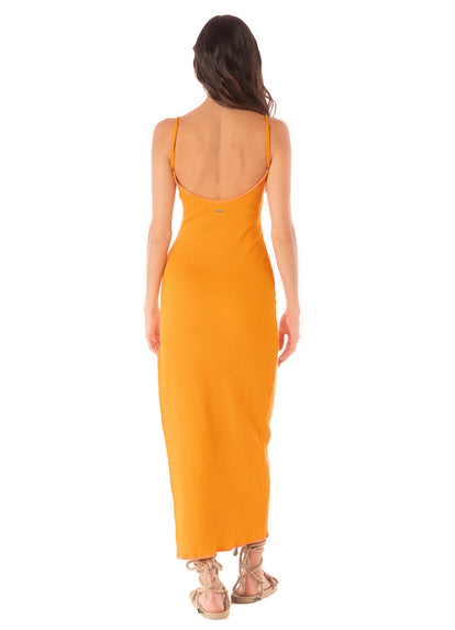 Thumbnail - Maaji Neon Orange Lucca Long Dress - 3