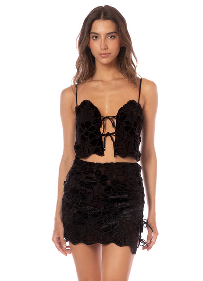  crop top from Maaji – Onyx Shadows Christa Beachwear Crop Top – Category: Apparel , Accessories Clothing