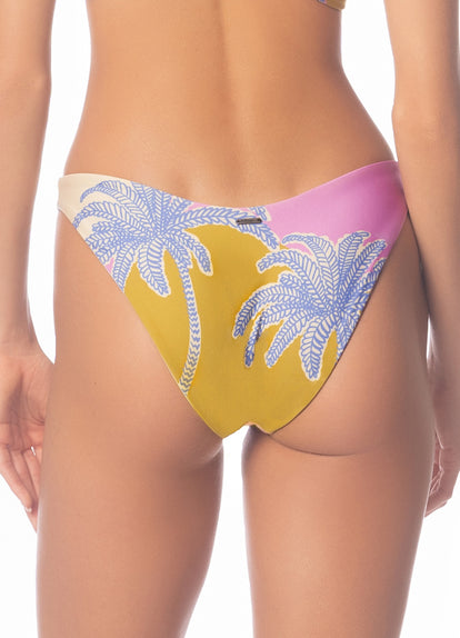 Thumbnail - Maaji Periwinkle Palms Splendour Regular Rise Thin Side Bikini Bottom - 5