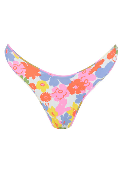  Maaji Pink Fiore Splendour Regular Rise Thin Side Bikini Bottom