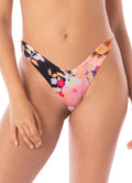 Maaji Blushing Flourish Splendour Regular Rise Thin Side Bikini Bottom