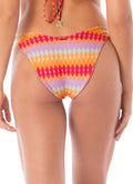 Maaji Pink Prism Splendour Regular Rise Thin Side Bikini Bottom