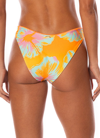  Maaji Hawaiian Floral Splendour Regular Rise Thin Side Bikini Bottom