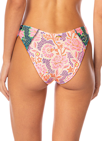 Thumbnail - Maaji Blush Floral Splendour Regular Rise Thin Side Bikini Bottom - 3
