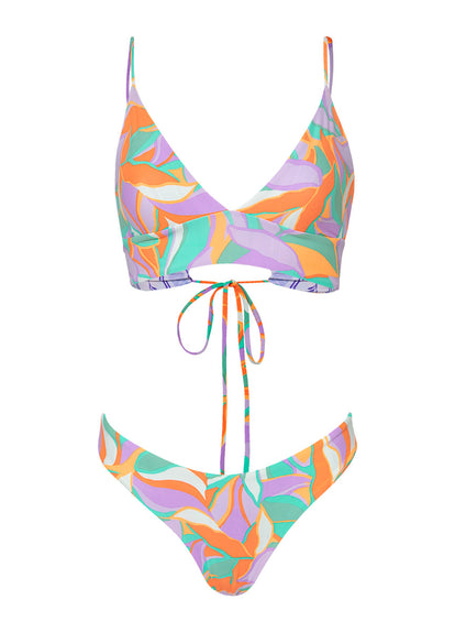 Thumbnail - Maaji Urban Oasis Holly Long Line Triangle Bikini Top - 10