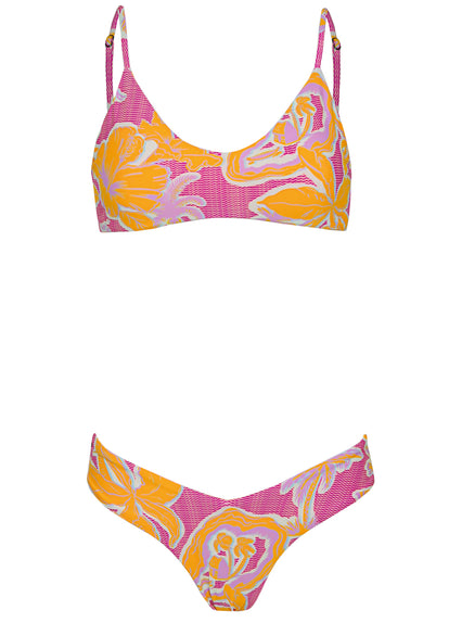  Maaji Flamingo Glow Valery Regular Rise Double V Bikini Bottom