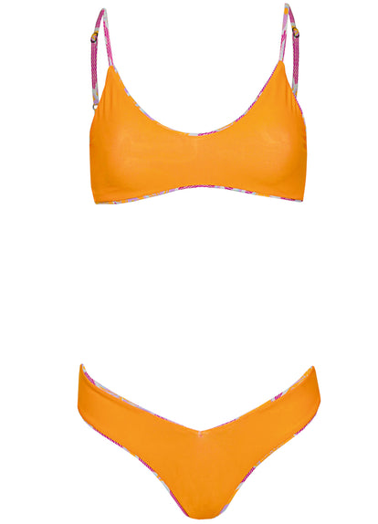 Thumbnail - Maaji Flamingo Glow Valery Regular Rise Double V Bikini Bottom - 13