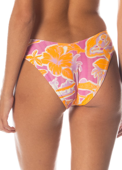  Maaji Flamingo Glow Valery Regular Rise Double V Bikini Bottom