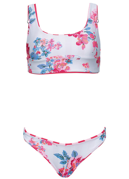  Maaji Apple Stripes Donna  Long Line Bralette Bikini Top