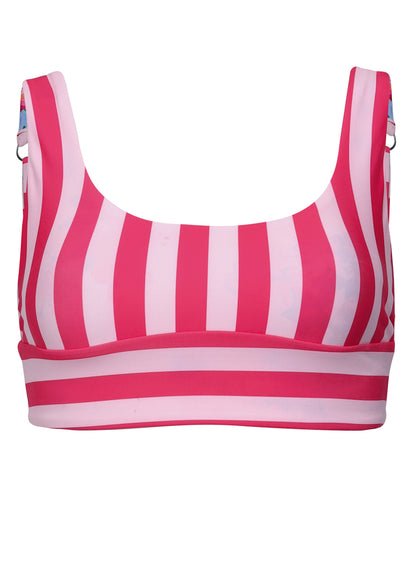 Maaji Apple Stripes Donna  Long Line Bralette Bikini Top