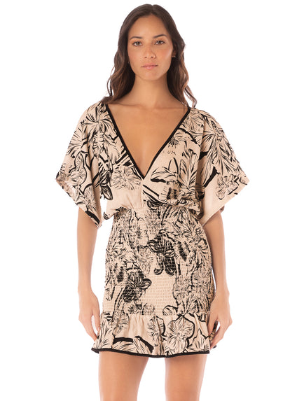  dress from Maaji – Sepia Fiori Fresia Short Dress – Category: Apparel , Accessories Clothing