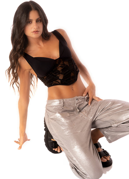  crop top from Maaji – Blackjack Lumi Crop Top – Category: Apparel , Accessories Clothing