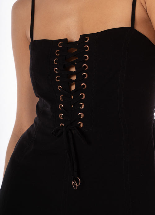 Hover image -  dress from Maaji – Midnight Shadow Natto Short Dress – Category: Apparel , Accessories Clothing