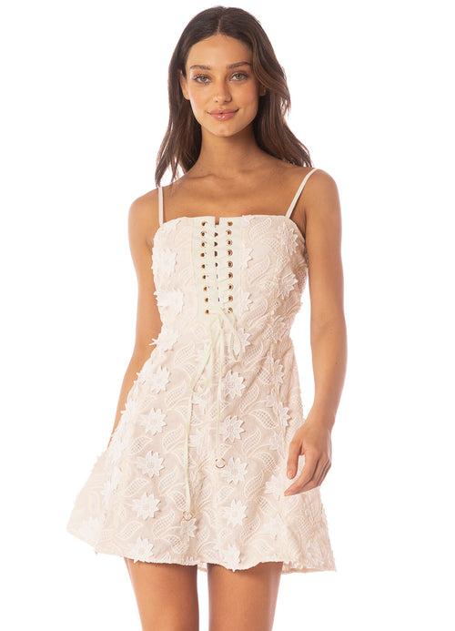 Main image -  dress from Maaji – Frosted Lace Natto  Short Dress – Category: Apparel , Accessories Clothing