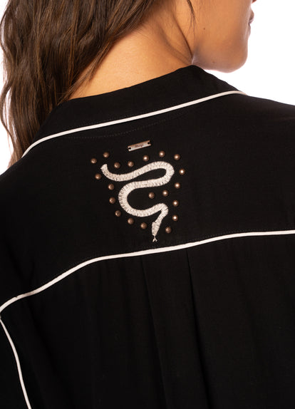  long shirt from Maaji – Midnight Shadow Juicy Long Shirt – Category: Apparel , Accessories Clothing