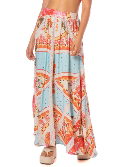  skirts from Maaji – Floral Groove Chambray Long Skirt – Category: Apparel , Accessories Clothing