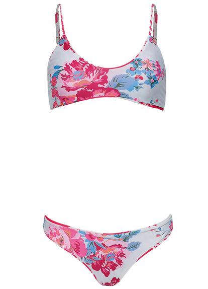  Maaji Candy Flowery Liberty  Sporty Bralette Bikini Top
