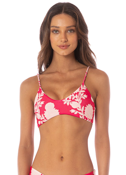  Maaji Candy Flowery Liberty  Sporty Bralette Bikini Top