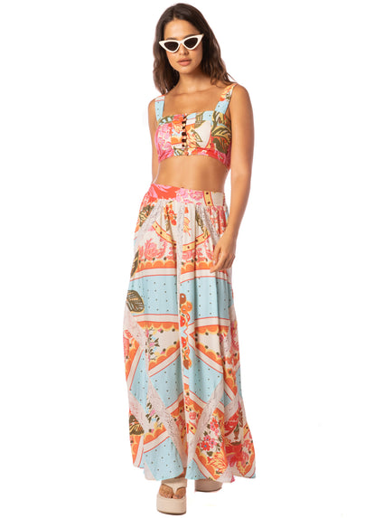  crop top from Maaji – Floral Groove Daily Beachwear Crop Top – Category: Apparel , Accessories Clothing