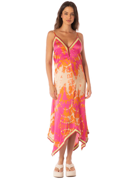  dress from Maaji –  Flamingo Swirl Euphoria Long Dress – Category: Apparel , Accessories Clothing