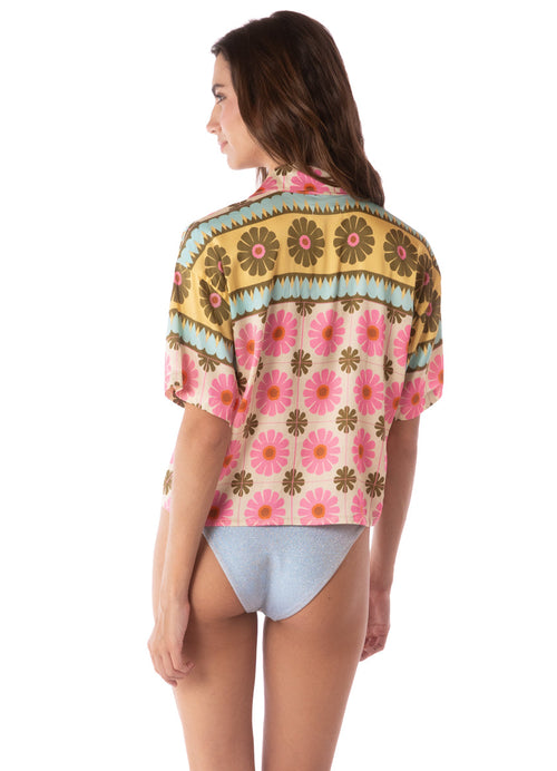 Hover image -  Foto de Pastel Flourish Magnolia Short Dress by Maaji - Camisas - Ropa de Playa