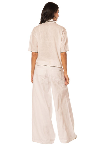 Thumbnail - Foto de Coconut Milk Octavia Shirt by Maaji - Camisas - Ropa de Playa - 7
