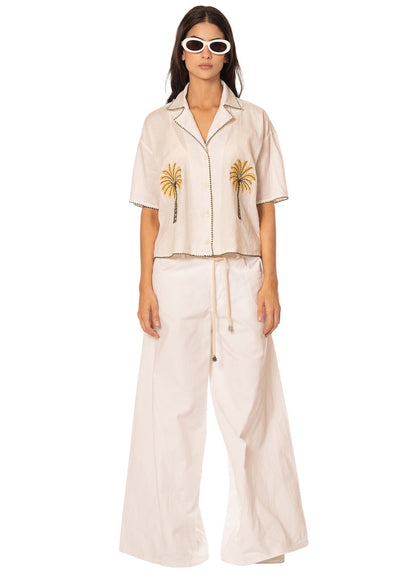 Thumbnail - Foto de Coconut Milk Octavia Shirt by Maaji - Camisas - Ropa de Playa - 6