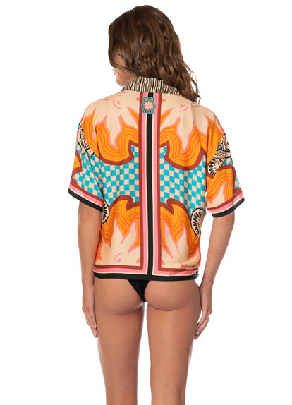 Foto de Saffron Spell Octavia Shirt by Maaji - Camisas - Ropa de Playa