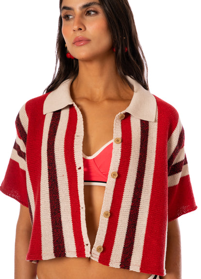 Thumbnail - shirts from Maaji – Cherry Mix Octavia  Shirt – Category: Apparel , Accessories Clothing - 3