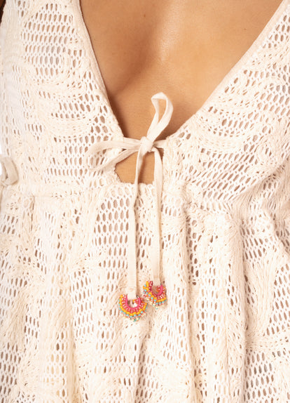  dress from Maaji – Creamy Boho Lace Nova Short Dress – Category: Apparel , Accessories Clothing