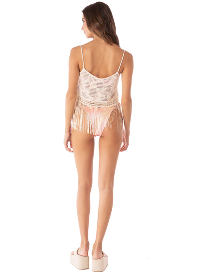  crop top from Maaji – Creamy Boho Lace Jessa Beachwear Crop Top – Category: Apparel , Accessories Clothing