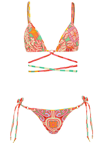  Maaji Golden Gambit Coco Sliding Triangle Bikini Top