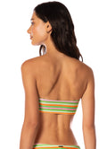 Maaji Rainbow Stripe Tiffany Strapless Bandeau Bikini Top