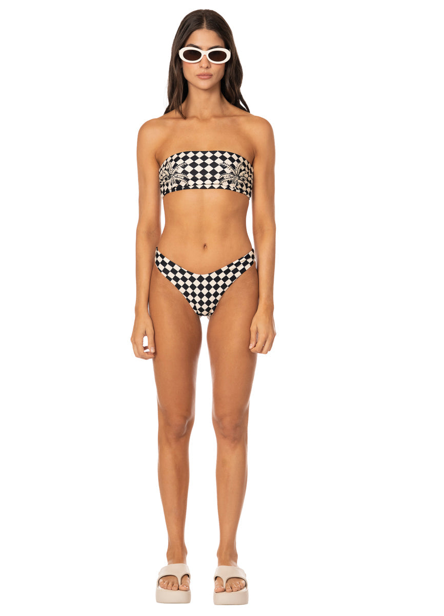 Foto de Tropic Chess Tiffany Strapless Bandeau Bikini Top by Maaji - Tops - Vestidos de Baño