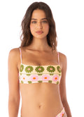 Maaji Pastel Flourish Scape Sporty Bralette Bikini Top