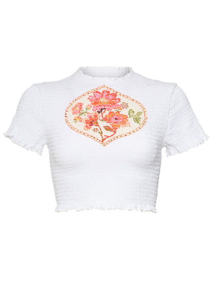  crop top from Maaji – Vanilla Cream Nerina Beachwear Crop Top – Category: Apparel , Accessories Clothing