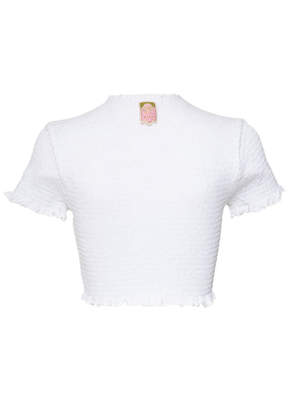  crop top from Maaji – Vanilla Cream Nerina Beachwear Crop Top – Category: Apparel , Accessories Clothing