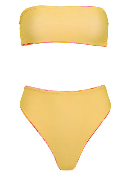 Thumbnail - Maaji Liminous Roses Sully High Rise Classic Bikini Bottom - 11