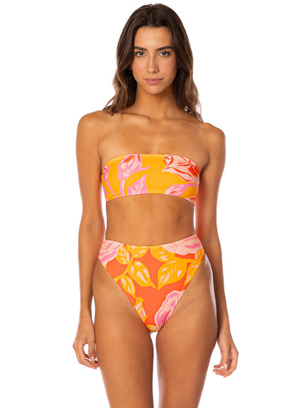 Thumbnail - Maaji Liminous Roses Sully High Rise Classic Bikini Bottom - 4