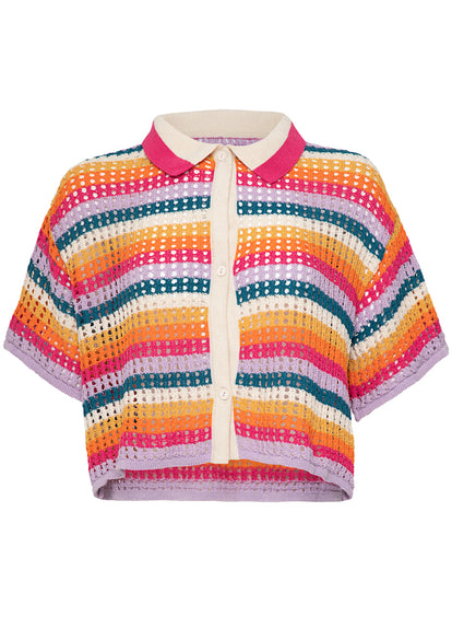  shirts from Maaji – Pink Prism Lyne Shirt – Category: Apparel , Accessories Clothing