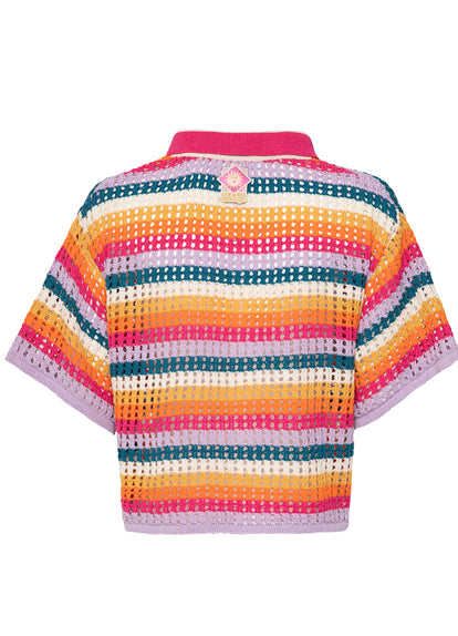 Thumbnail - shirts from Maaji – Pink Prism Lyne Shirt – Category: Apparel , Accessories Clothing - 11