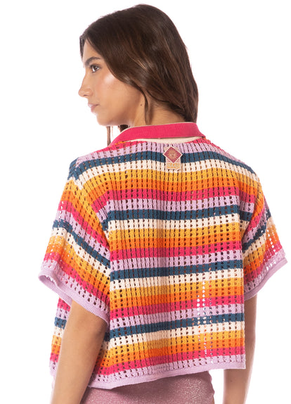  shirts from Maaji – Pink Prism Lyne Shirt – Category: Apparel , Accessories Clothing