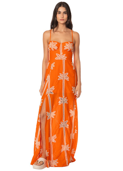 Thumbnail - Foto de Tangerine Tropics Romina Long Dress by Maaji - Vestidos - Ropa de Playa - 1