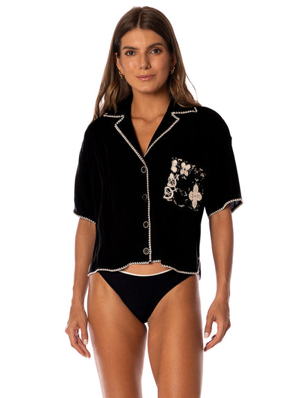  shirts from Maaji – Midnight Black Jaya Shirt – Category: Apparel , Accessories Clothing